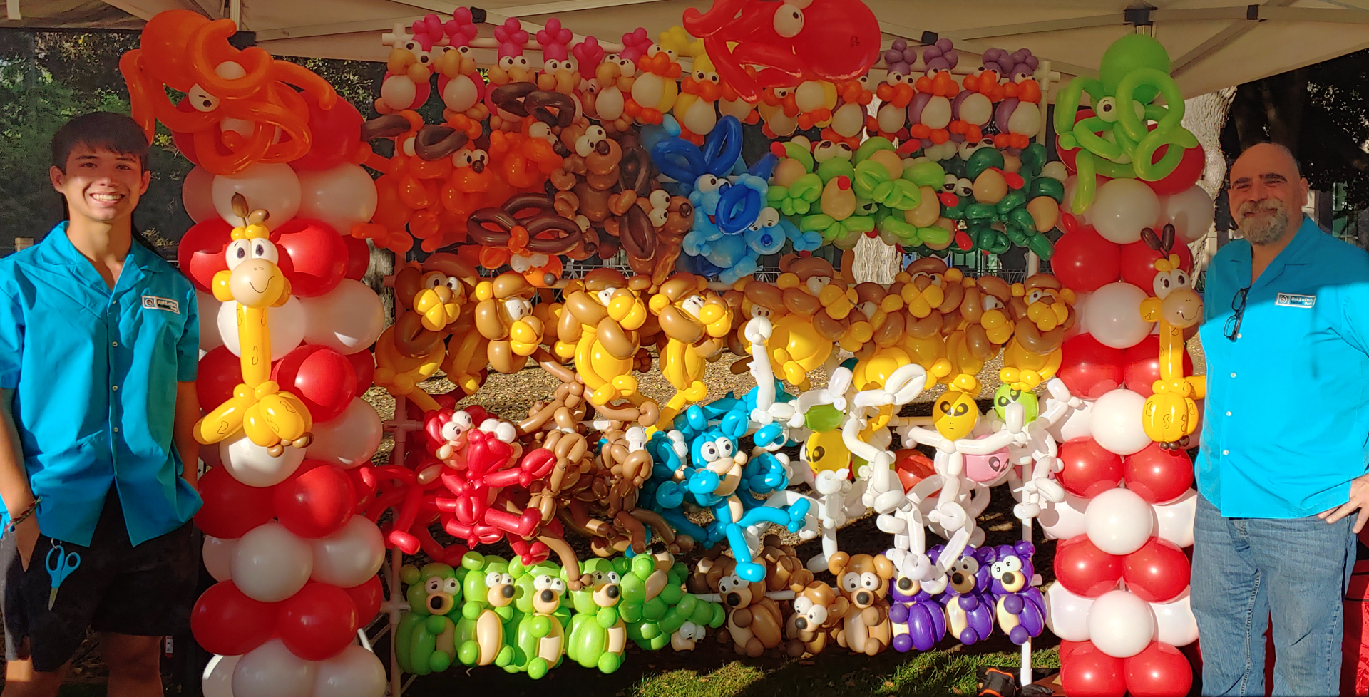 Marcus and Brian tending a Carnival Booth.